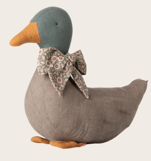 Maileg - Duck with Bow - Grey - PREORDER FW26