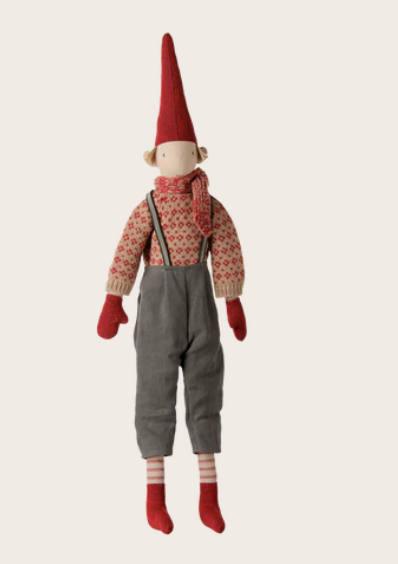 Maileg - Pixy, Size 4 - Boy - Knitted Sweater and Scarf - PREORDER FW26