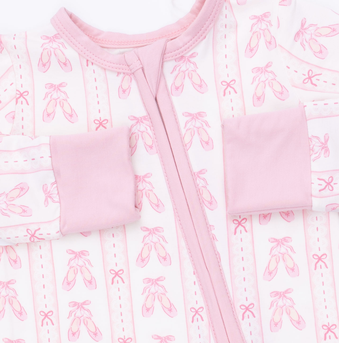 Convertible Romper - Ballet Shoes Ribbon Stripe