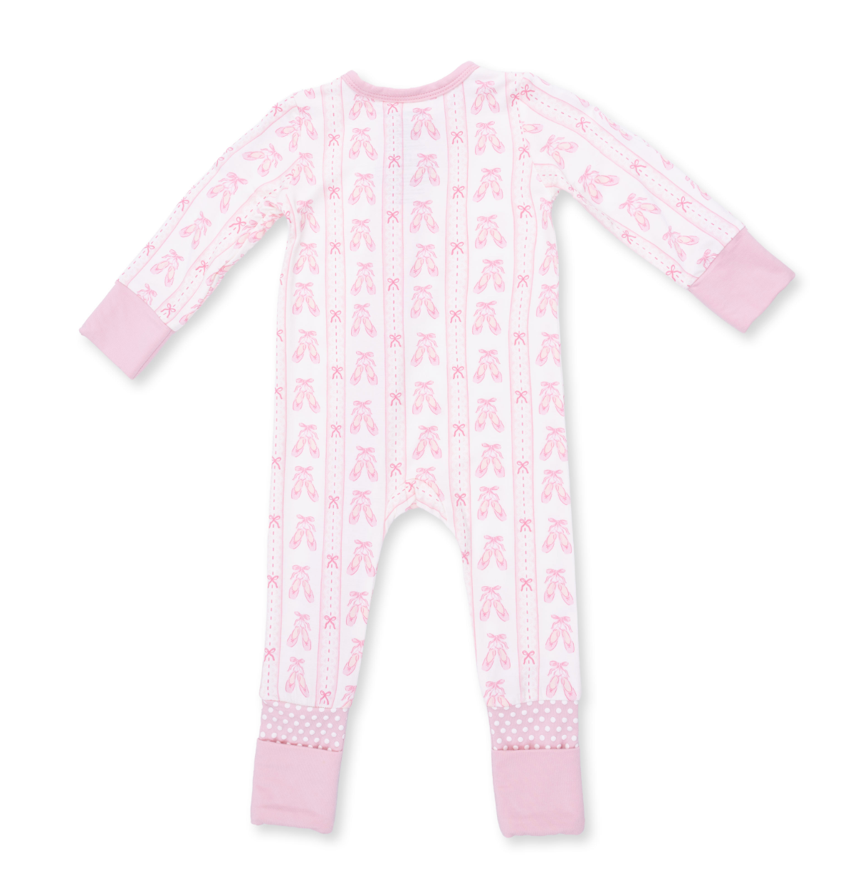 Convertible Romper - Ballet Shoes Ribbon Stripe
