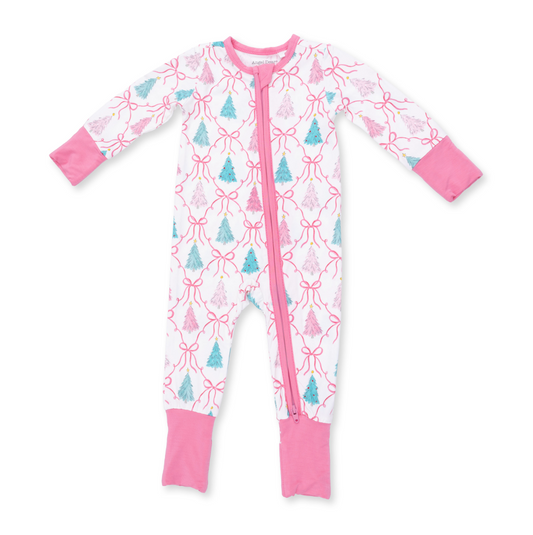 Convertible Romper - Bow Trellis Tree