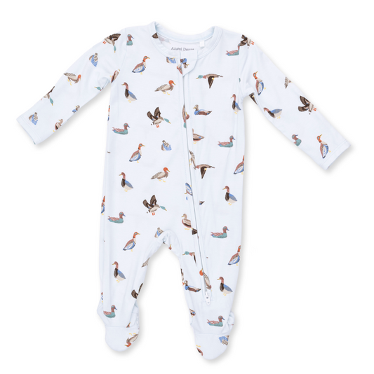 2 Way Zipper Footie - American Ducks