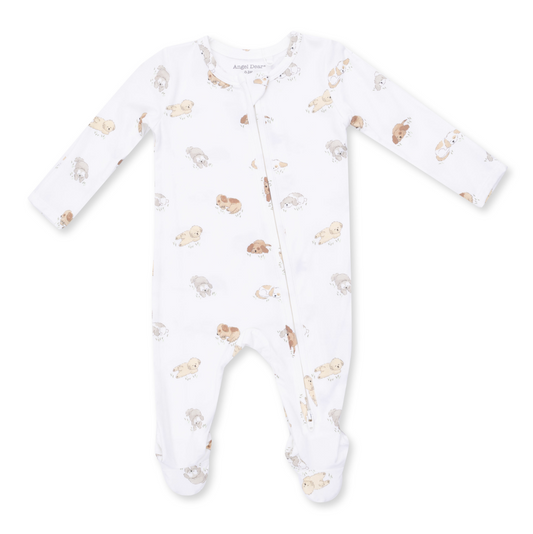 2 Way Zipper Footie - Puppy Snuggle Club