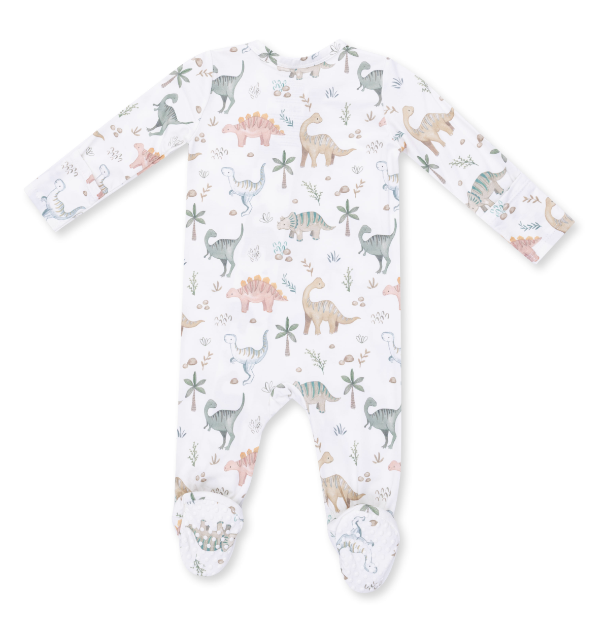 2 Way Zipper Footie - Sweet Baby Dinos