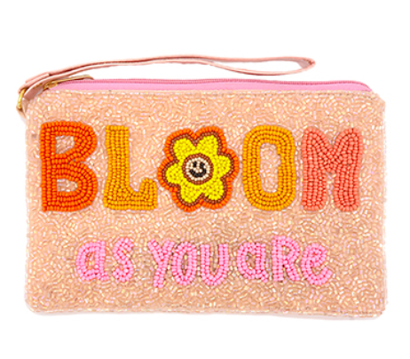 Bloom As You Are Wristlet Pouch - Pink