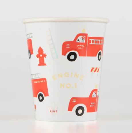 Meri Meri - Fire Truck Cups