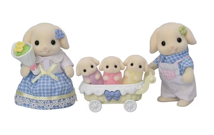 Calico Critters - Flora Rabbit Family