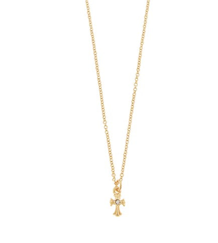 Pace Cross Pendant Necklace - Gold