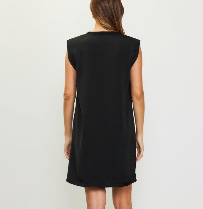 Sleeveless Tank Dress - Black