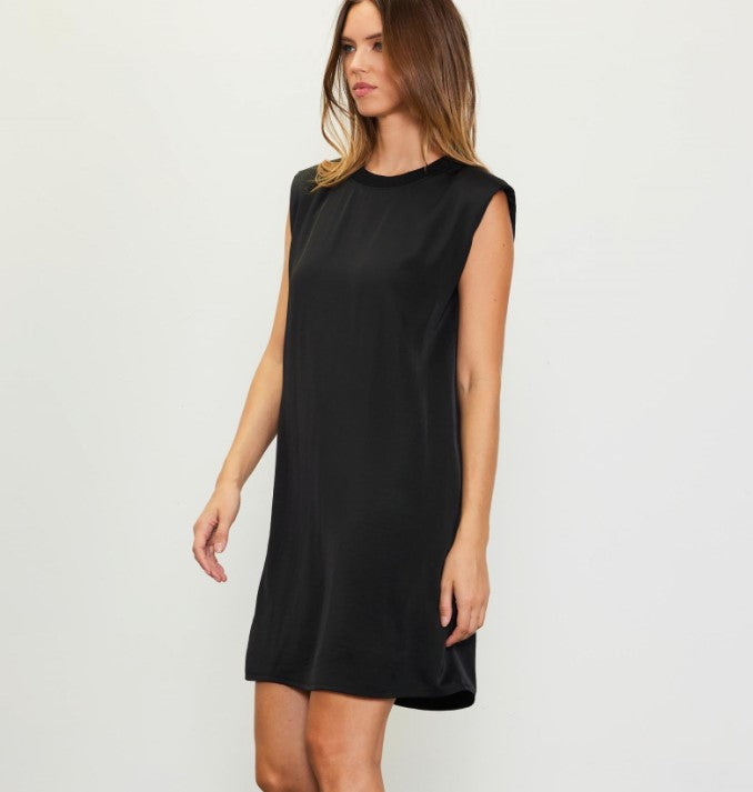 Sleeveless Tank Dress - Black