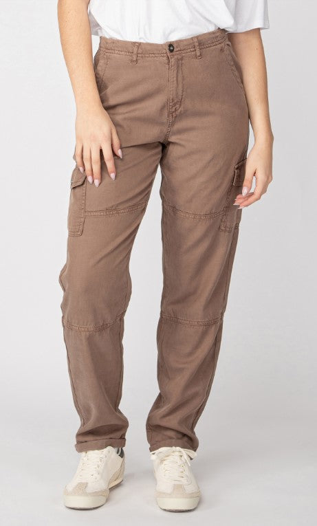 Straight Leg Cargo Pant - Dark Taupe