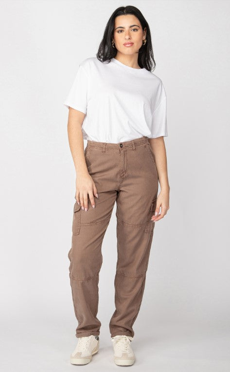 Straight Leg Cargo Pant - Dark Taupe