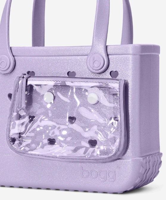 Bogg Bag - Bitty Bogg - Tonal - Heart Lilac Shimmer *Limited Edition*