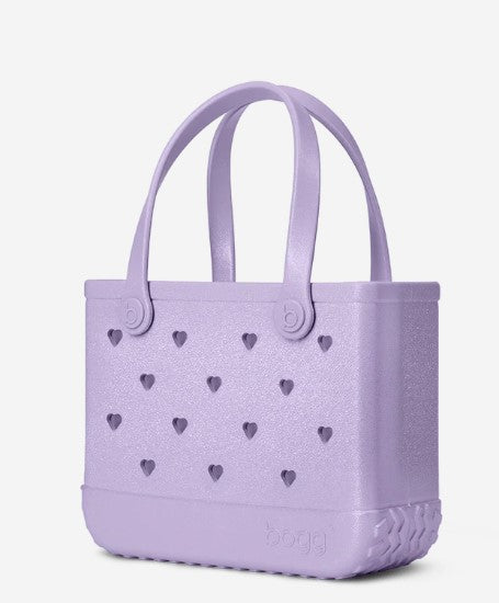 Bogg Bag - Bitty Bogg - Tonal - Heart Lilac Shimmer *Limited Edition*