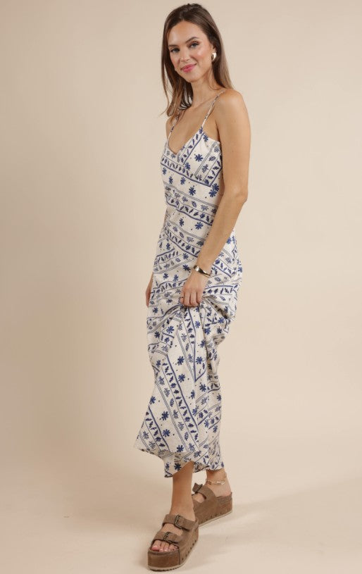 Maxi Slip Dress - Greek Floral