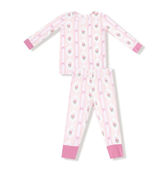 Long Sleeve Loungewear Set - Ogee Lace Floral