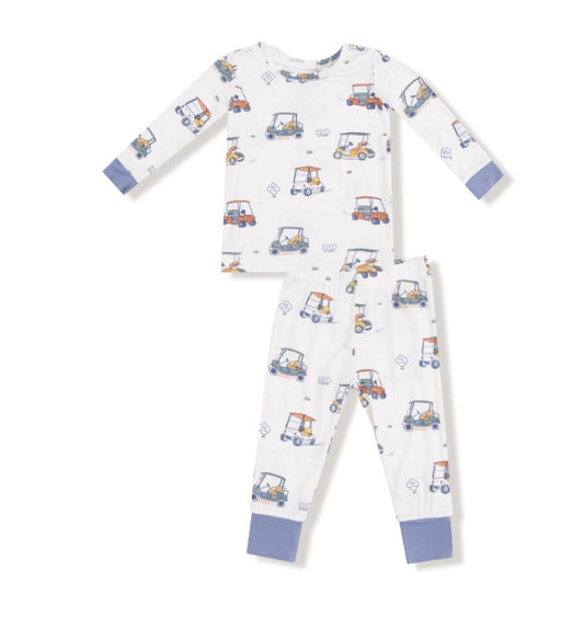 Long Sleeve Loungewear Set - Zooming Golf Carts