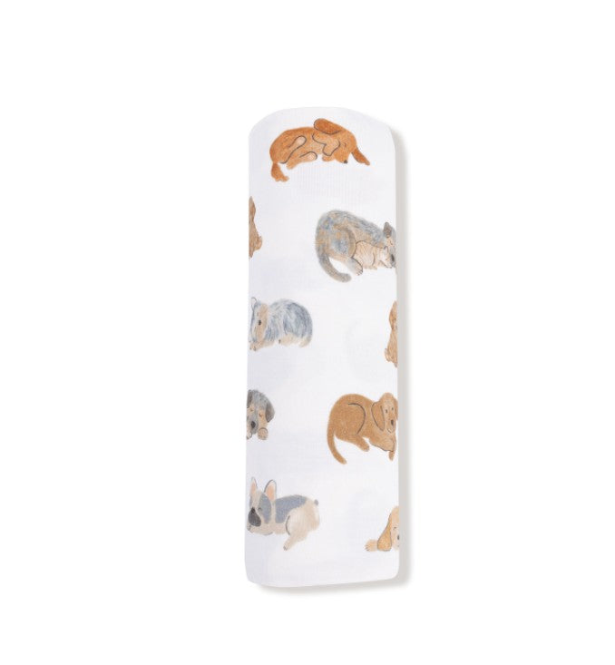 Swaddle Blanket - Napping Puppies