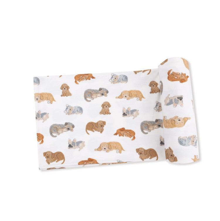 Swaddle Blanket - Napping Puppies