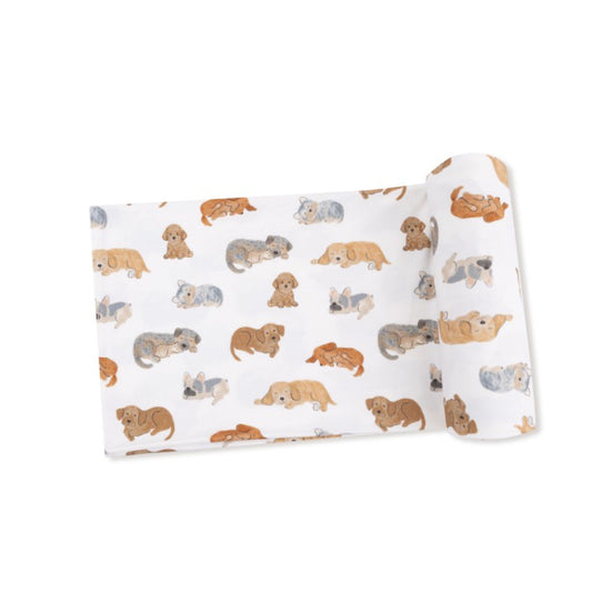 Swaddle Blanket - Napping Puppies