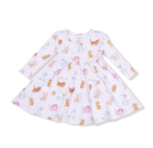Twirly Long Sleeve Dress - Fancy Pets