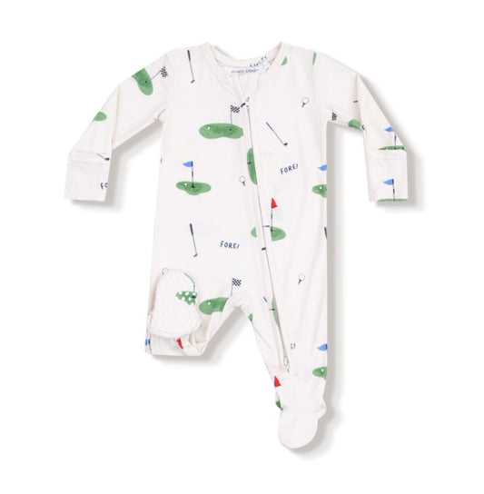 2 Way Zipper Footie - All Fore Golf