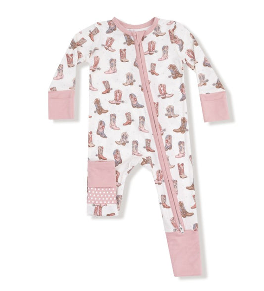 2 Way Zipper Romper - Future Cowgirl