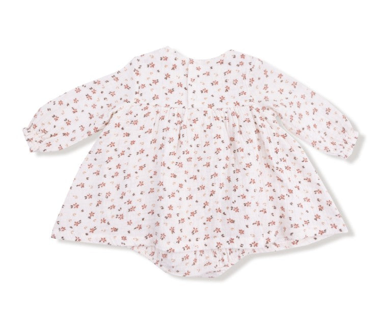 Smocked Ruffle Bubble with Skirt - Petite Pointe