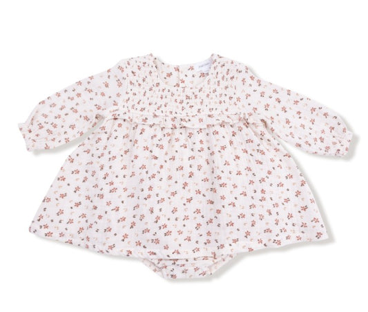 Smocked Ruffle Bubble with Skirt - Petite Pointe