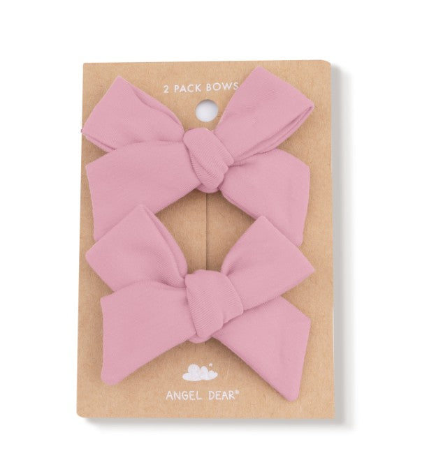 2 Pack Hairbow with Clip - Cameo Bamboo