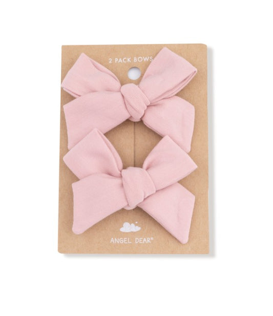 2 Pack Hairbow with Clip - Mellow Rose