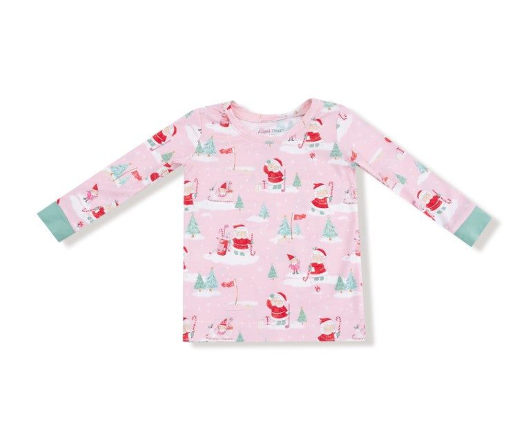 Long Sleeve Loungewear Set - Golfing Mrs. Claus