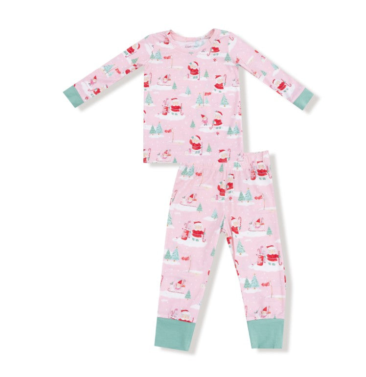 Long Sleeve Loungewear Set - Golfing Mrs. Claus