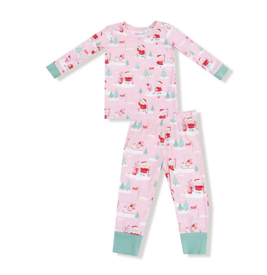 Long Sleeve Loungewear Set - Golfing Mrs. Claus