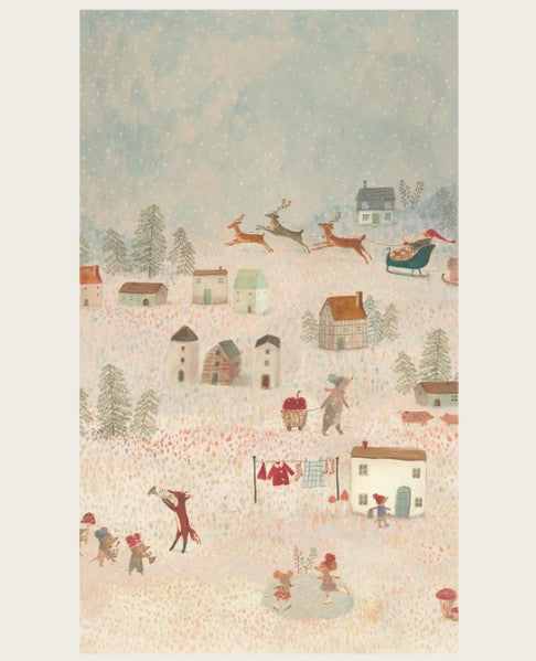 Maileg - Giftwrap, 10m - Santa is Coming