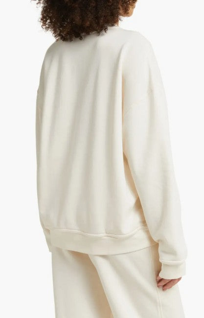 Lunya - Silksweats Oversize Cotton Blend Pajama Sweatshirt - Sway Birch