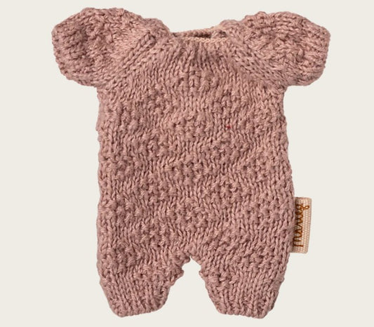 Maileg - Knitted Suit, Micro - Heather