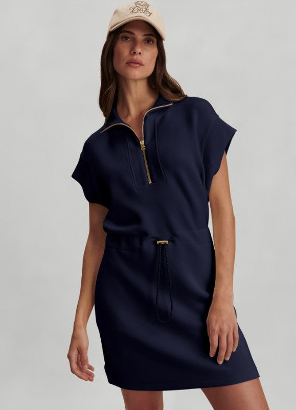 Varley - Avaya Half Zip Dress - Blue Nights