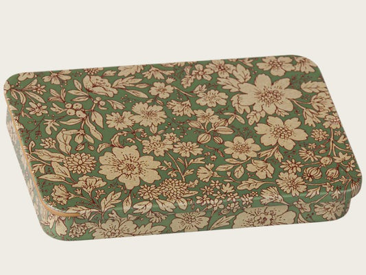 Maileg - Metal Box w. Sliding Lid - Blossom Blue -  PREORDER FW26