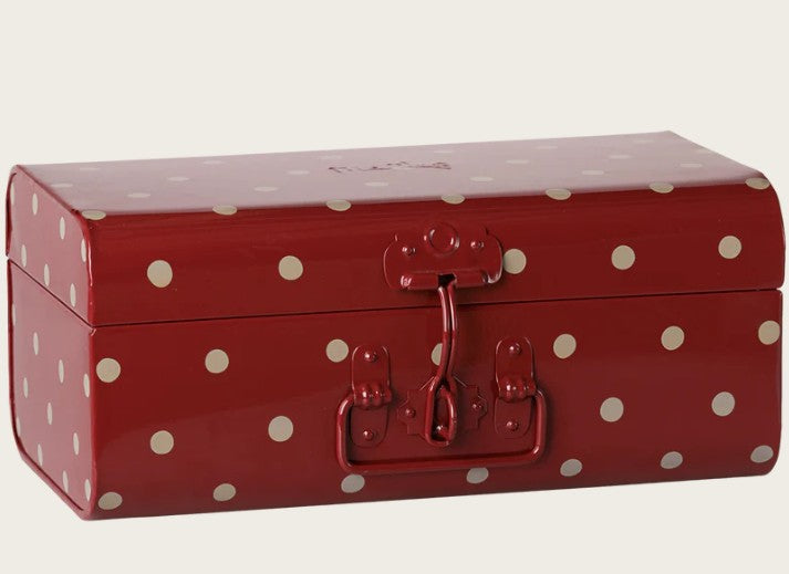 Maileg - Storage Suitcase, Small - Dark Red w. Tray -  PREORDER FW26