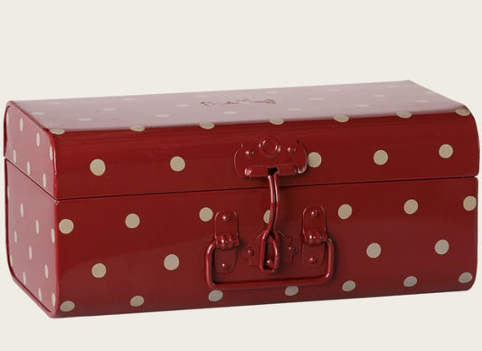Maileg - Storage Suitcase, Small - Dark Red w. Tray -  PREORDER FW26