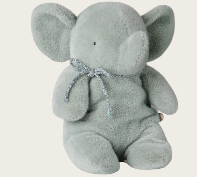 Maileg - Elephant Plush, Medium - Soft Mint -  PREORDER FW26