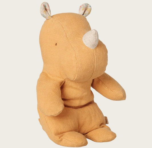Maileg - Safari Friends, Rhino, Small - Vintage Yellow -  PREORDER FW26