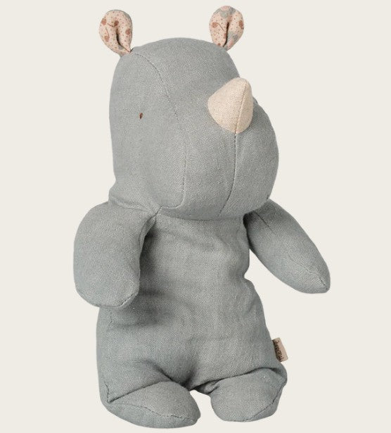Maileg - Safari Friends, Rhino, Small - Vintage  Blue -  PREORDER FW26