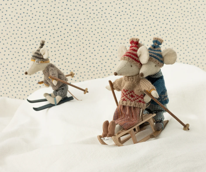 Maileg - Sled, Mouse