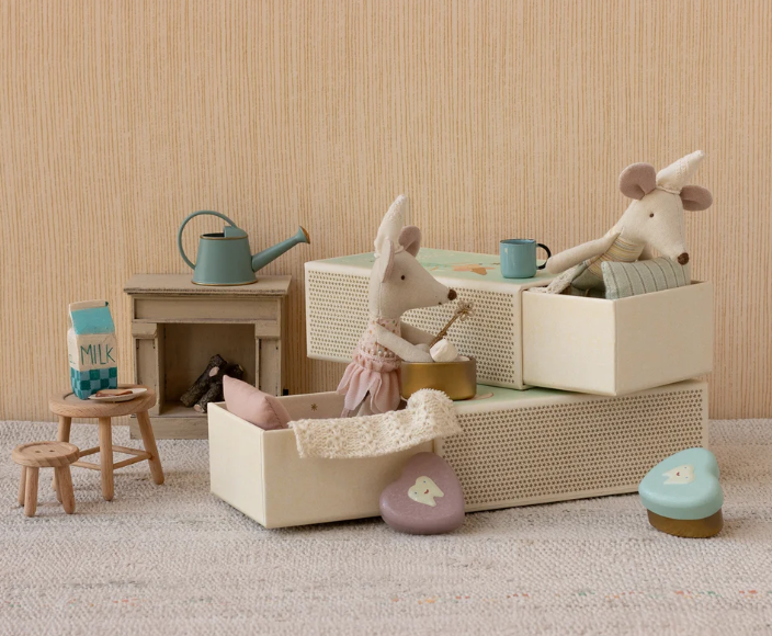 Maileg - Tooth Fairy Mouse, Little Sister in Matchbox