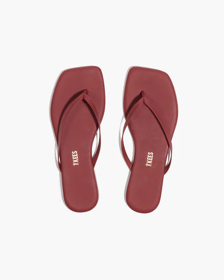 TKEES - Square Toe Lily - Burgundy