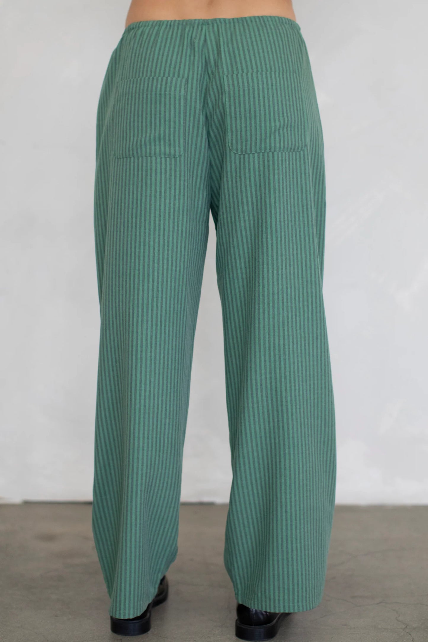 Striped Pants - Green