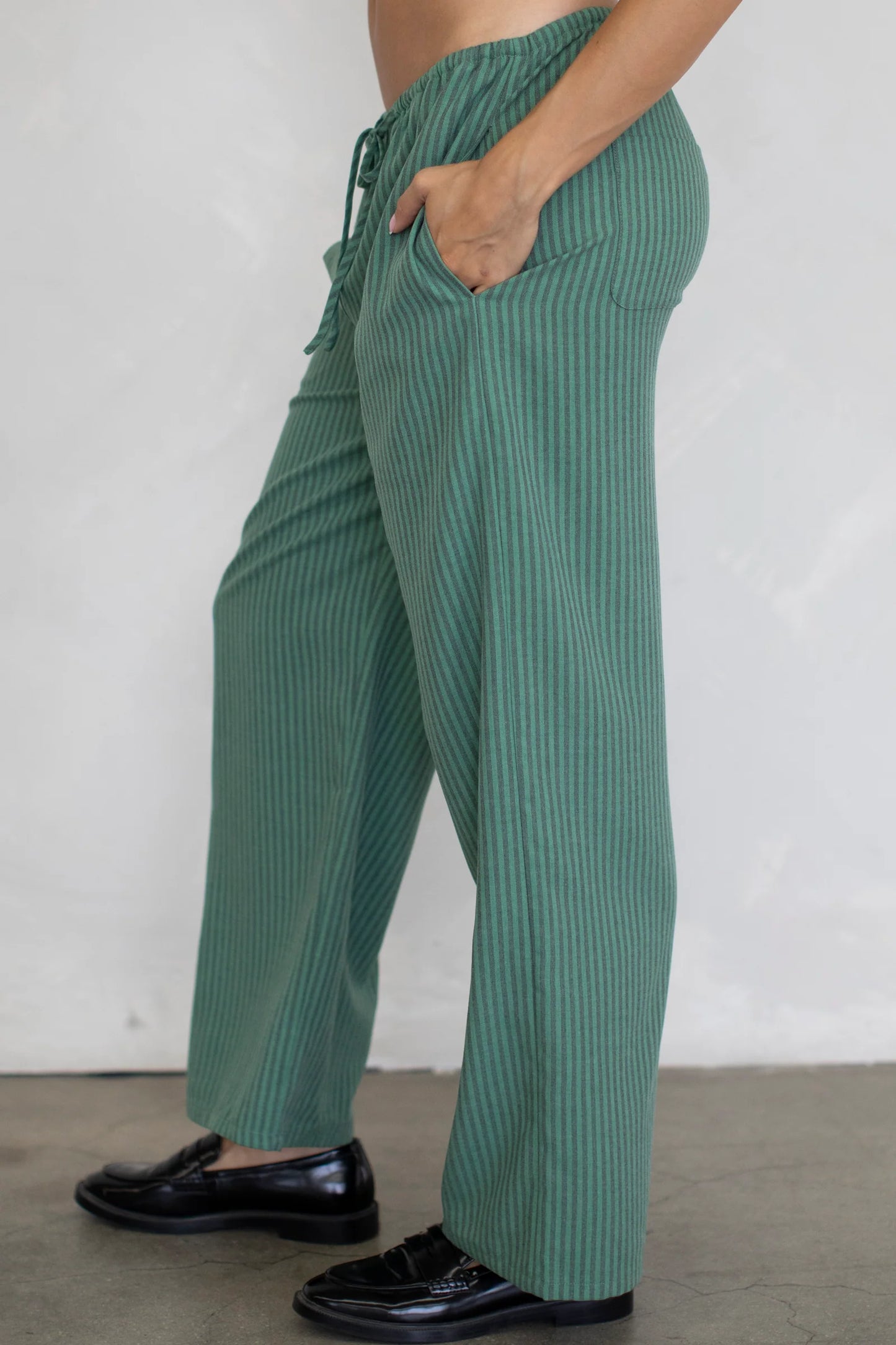 Striped Pants - Green