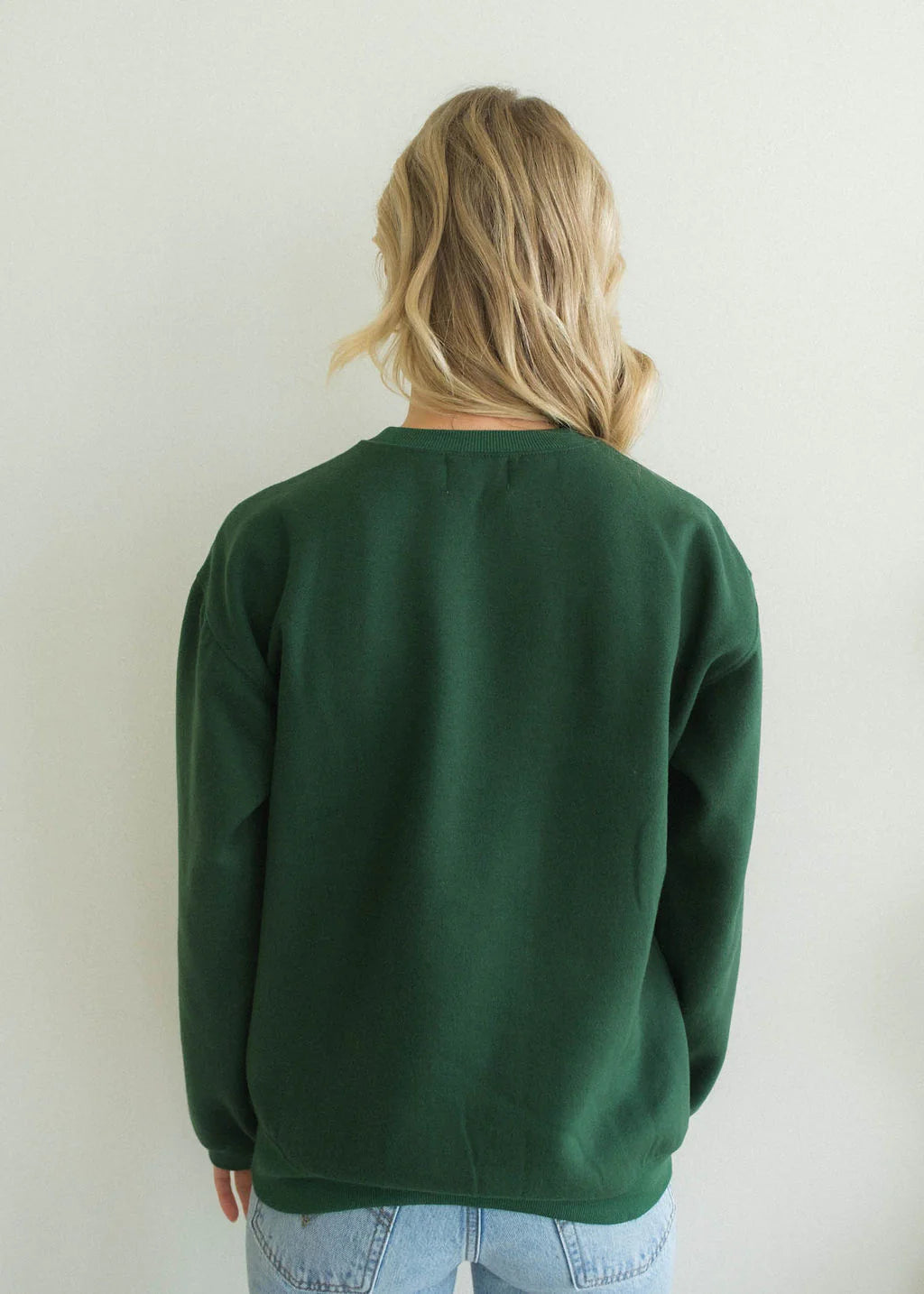 Happy Crewneck - Forest Green